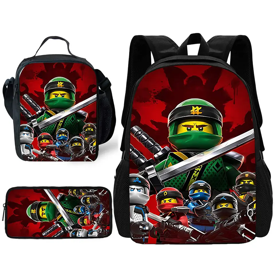 Action Hero Backpack Set – Lunch Bag & Pencil 24