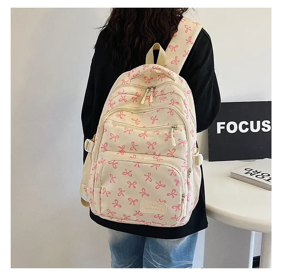 Bow Print Backpack Set – 3 Pieces 20