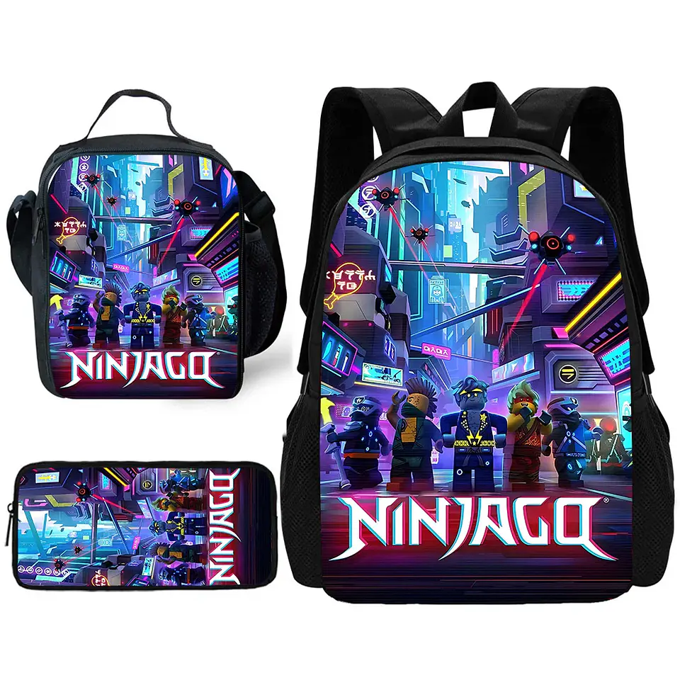 Action Hero Backpack Set – Lunch Bag & Pencil 25