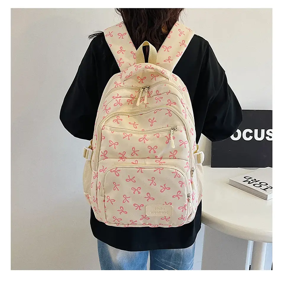 Bow Print Backpack Set – 3 Pieces 21