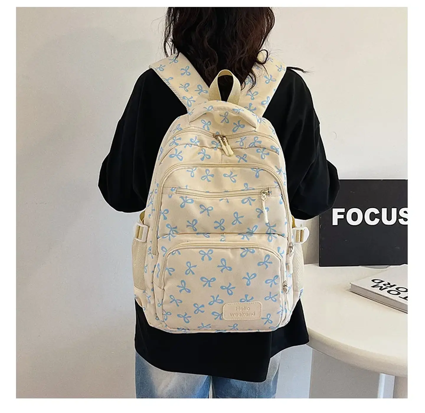 Bow Print Backpack Set – 3 Pieces 26
