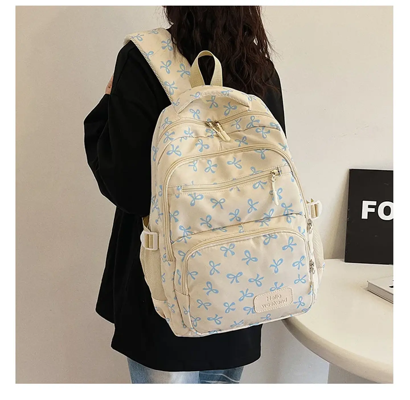 Bow Print Backpack Set – 3 Pieces 27