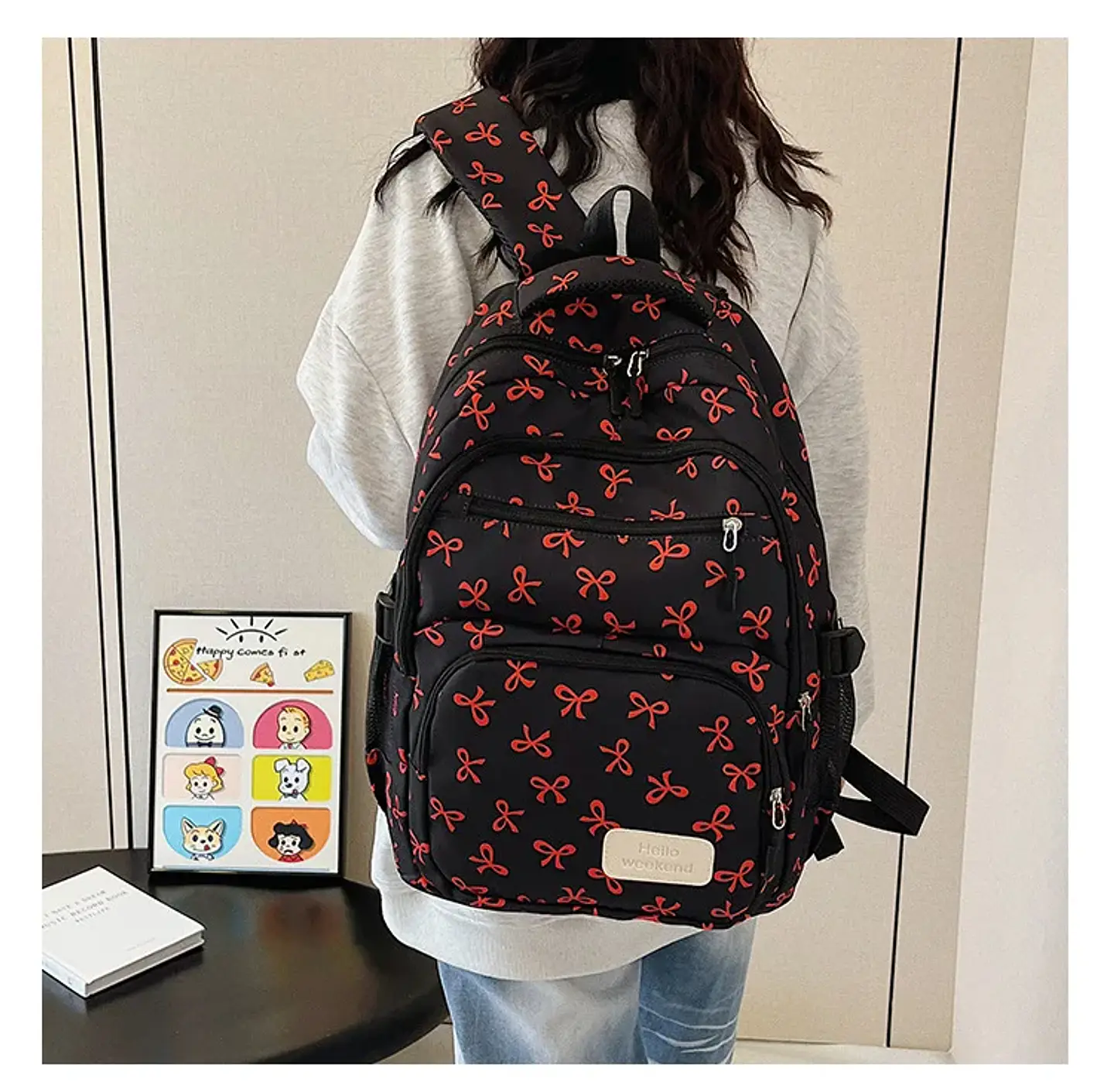 Bow Print Backpack Set – 3 Pieces 29