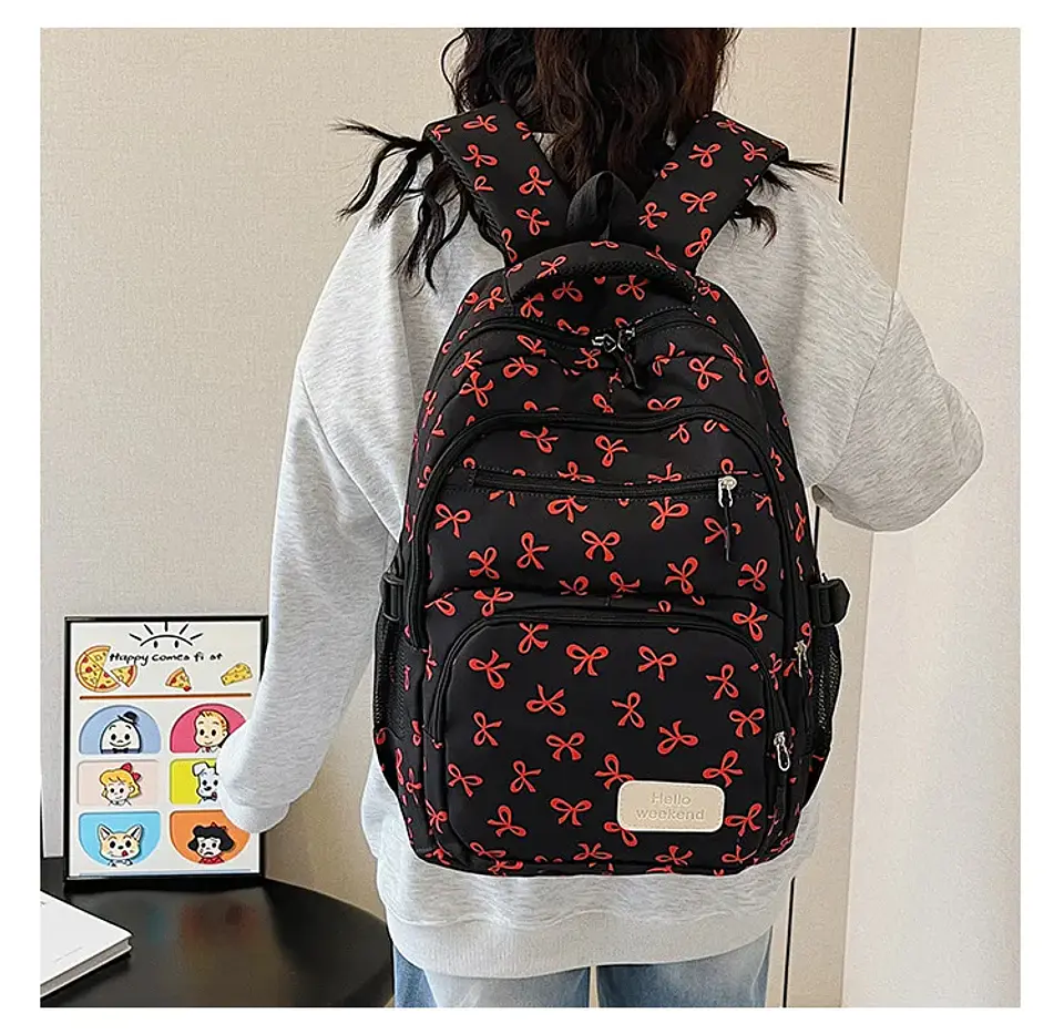 Bow Print Backpack Set – 3 Pieces 31