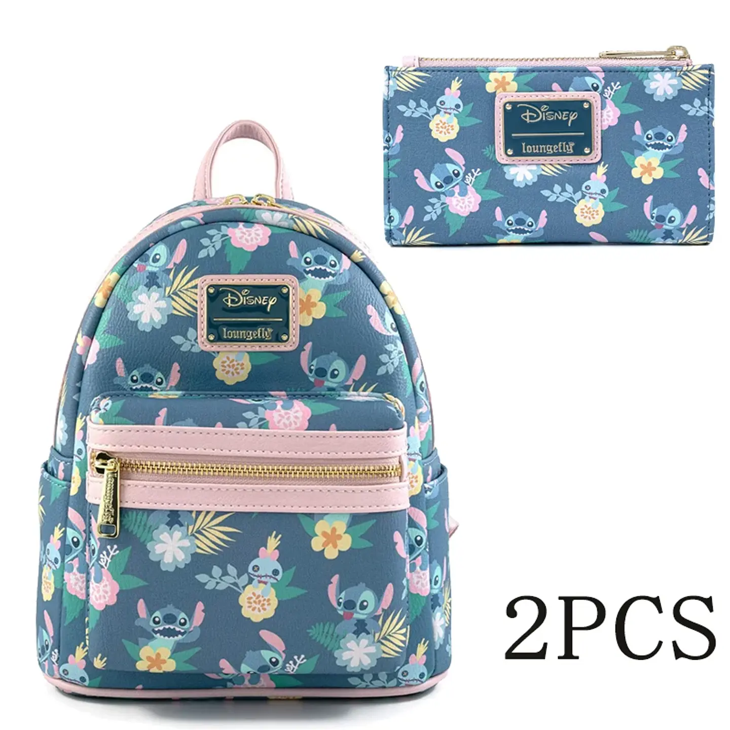 Tropical Cartoon Mini Backpack & Wallet Set 34