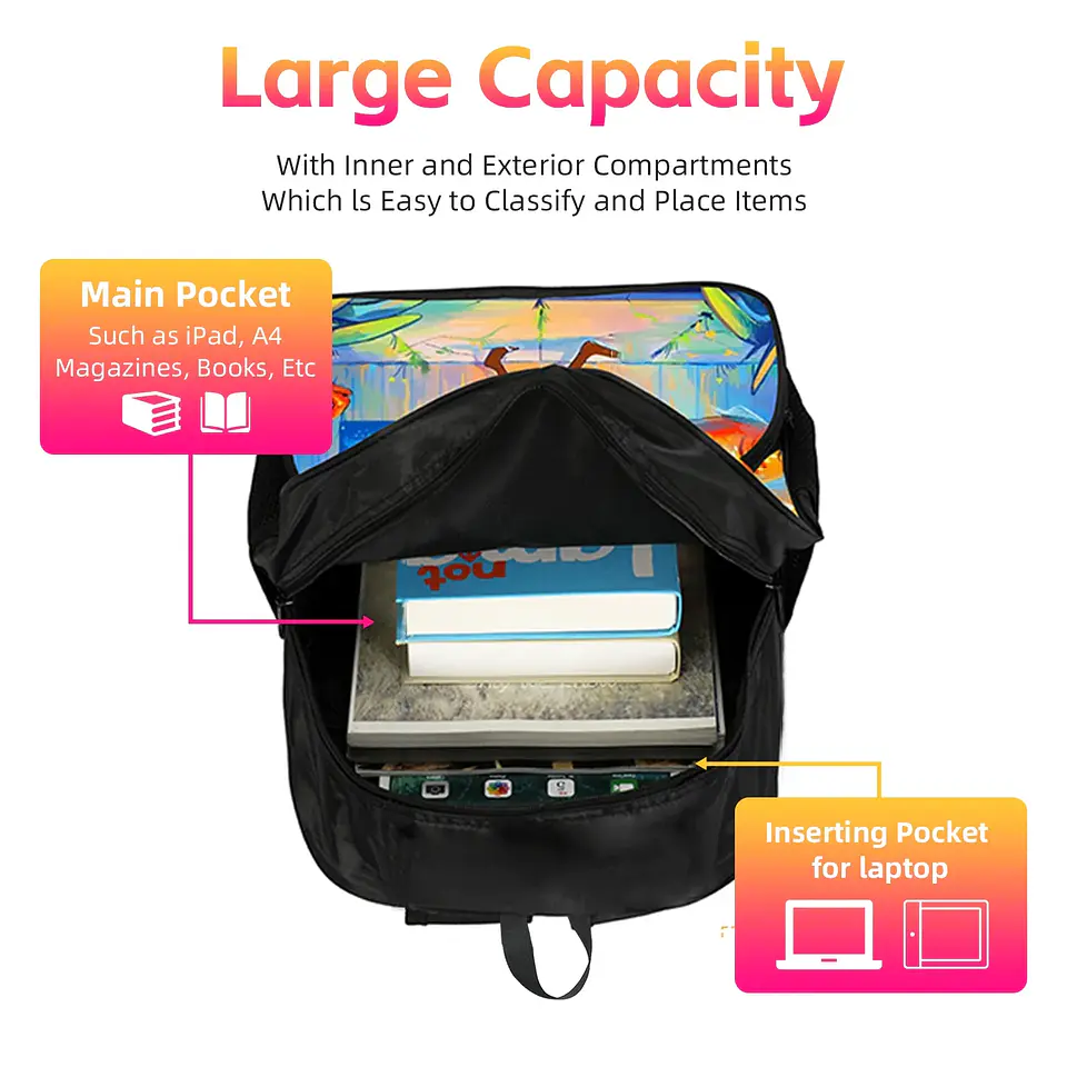 Gaming Adventure Backpack – Lightweight School Bag 35