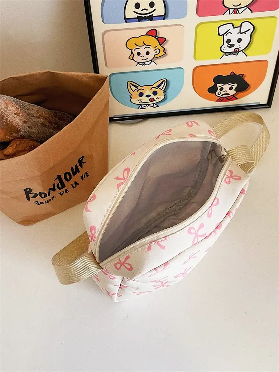 Bow Print Backpack Set – 3 Pieces 46