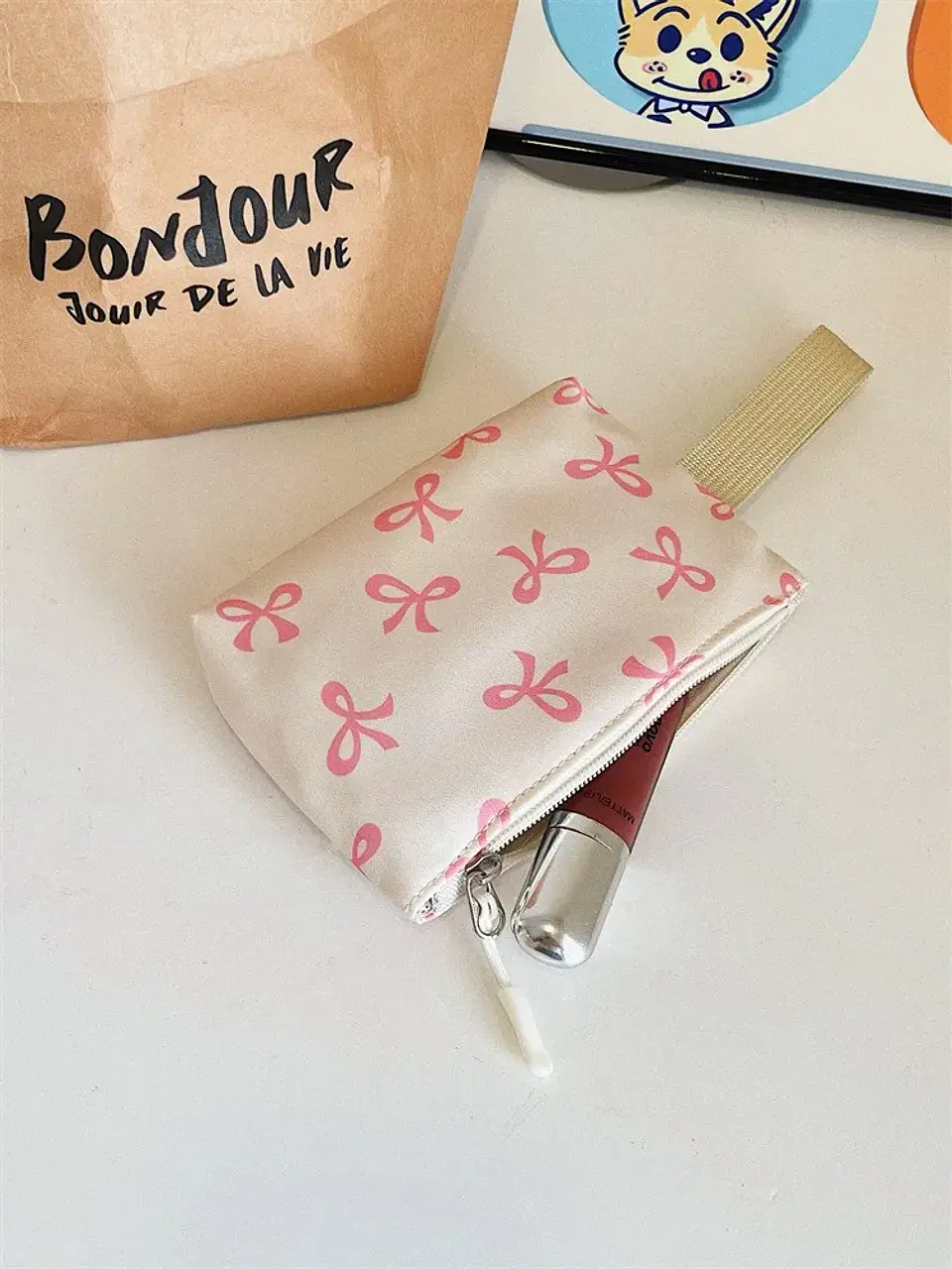 Bow Print Backpack Set – 3 Pieces 47