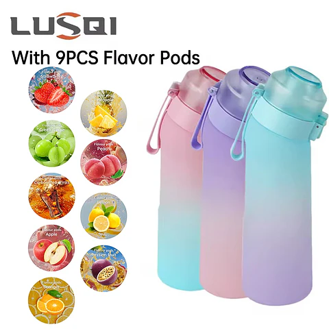 Flavored Water Bottle – 650ml with 9 Flavor Pods