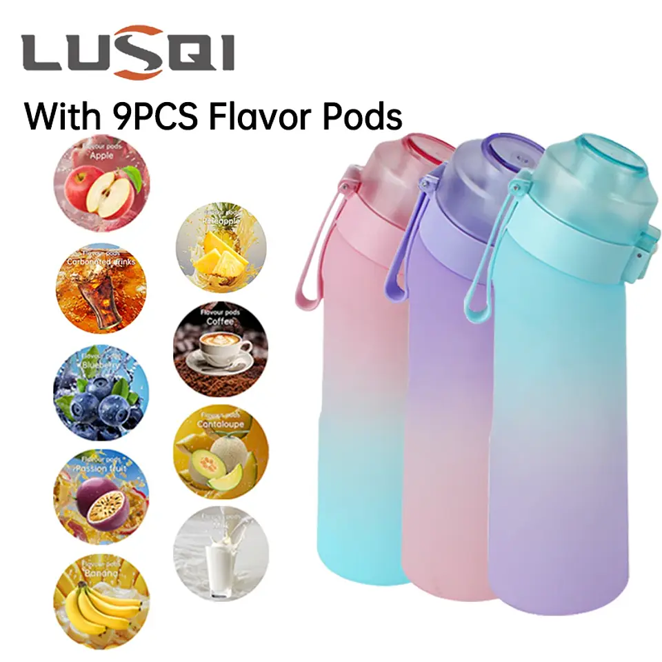 Flavored Water Bottle – 650ml with 9 Flavor Pods 2