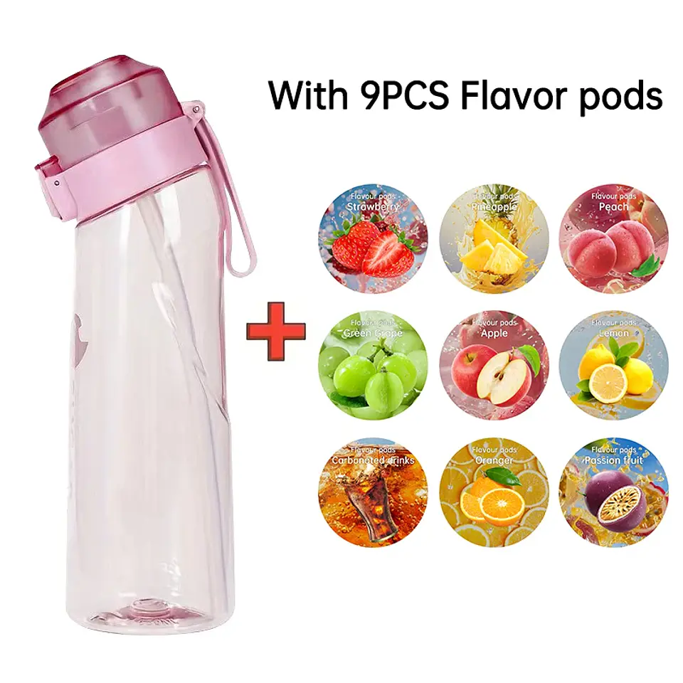 Flavored Water Bottle – 650ml with 9 Flavor Pods 7
