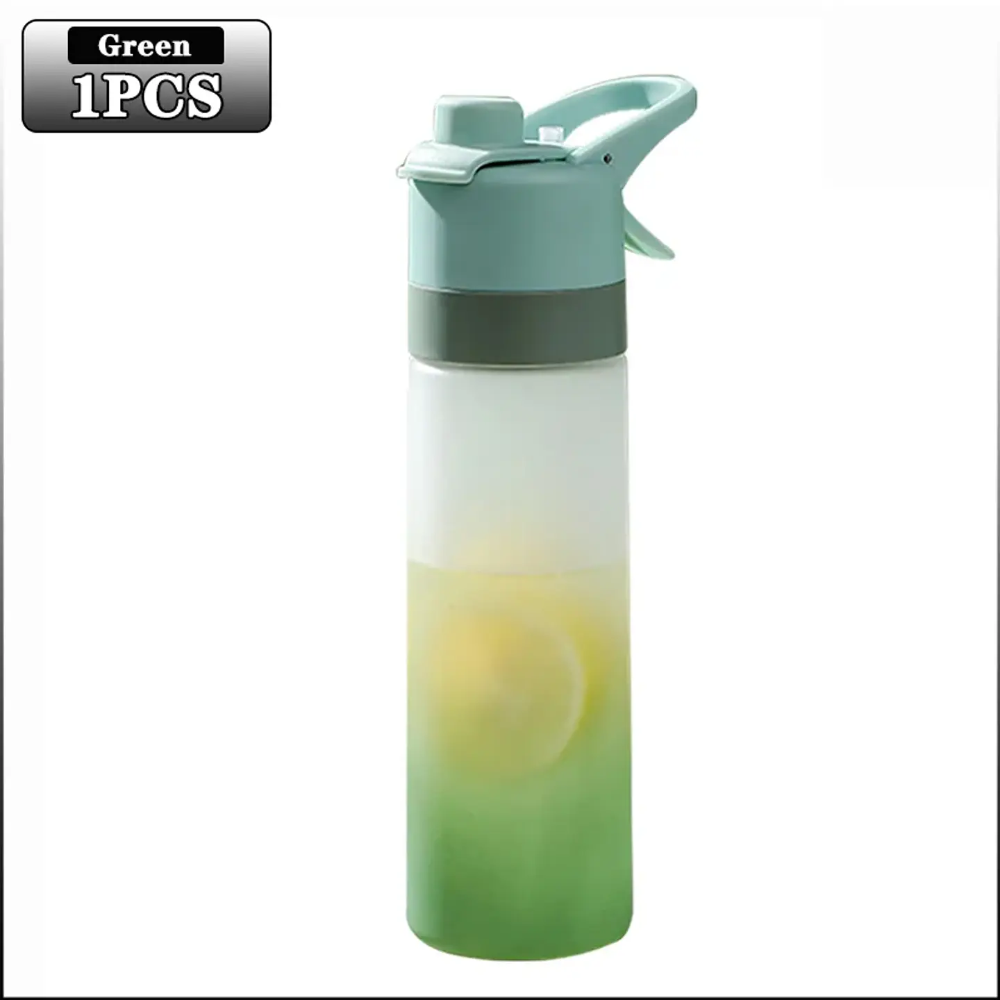 Spray Mist Water Bottle – 650ml with Straw 12