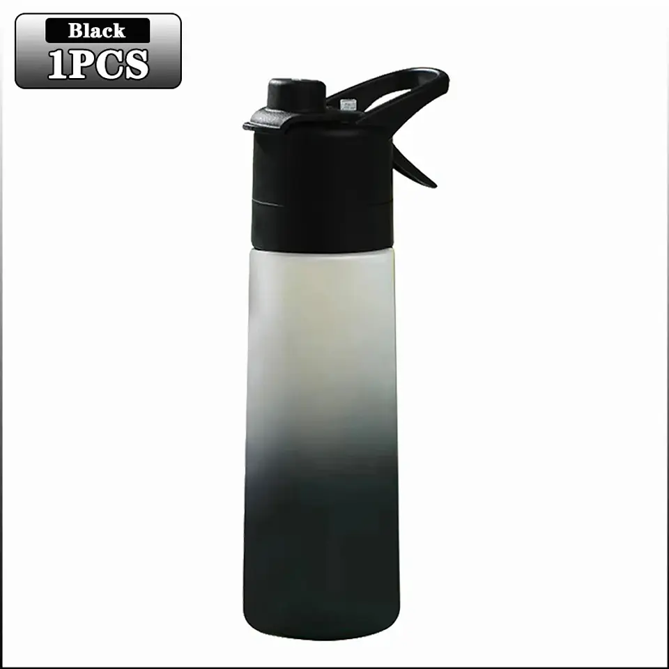 Spray Mist Water Bottle – 650ml with Straw 13