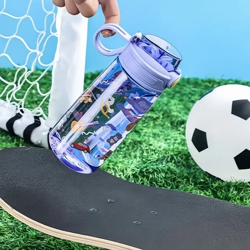 Cartoon Animal Water Bottle – Leak-Proof 550ml 13