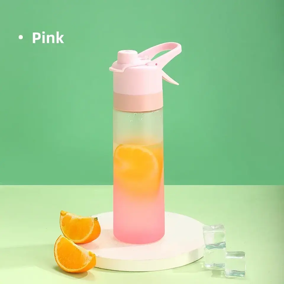 Spray Mist Water Bottle – 650ml with Straw 21