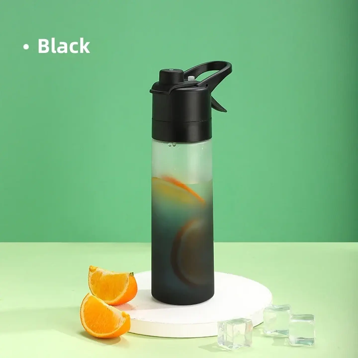 Spray Mist Water Bottle – 650ml with Straw 25