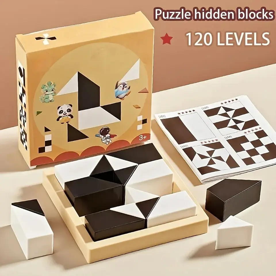 120-Level Hidden Block Puzzle – Logic Toy 1