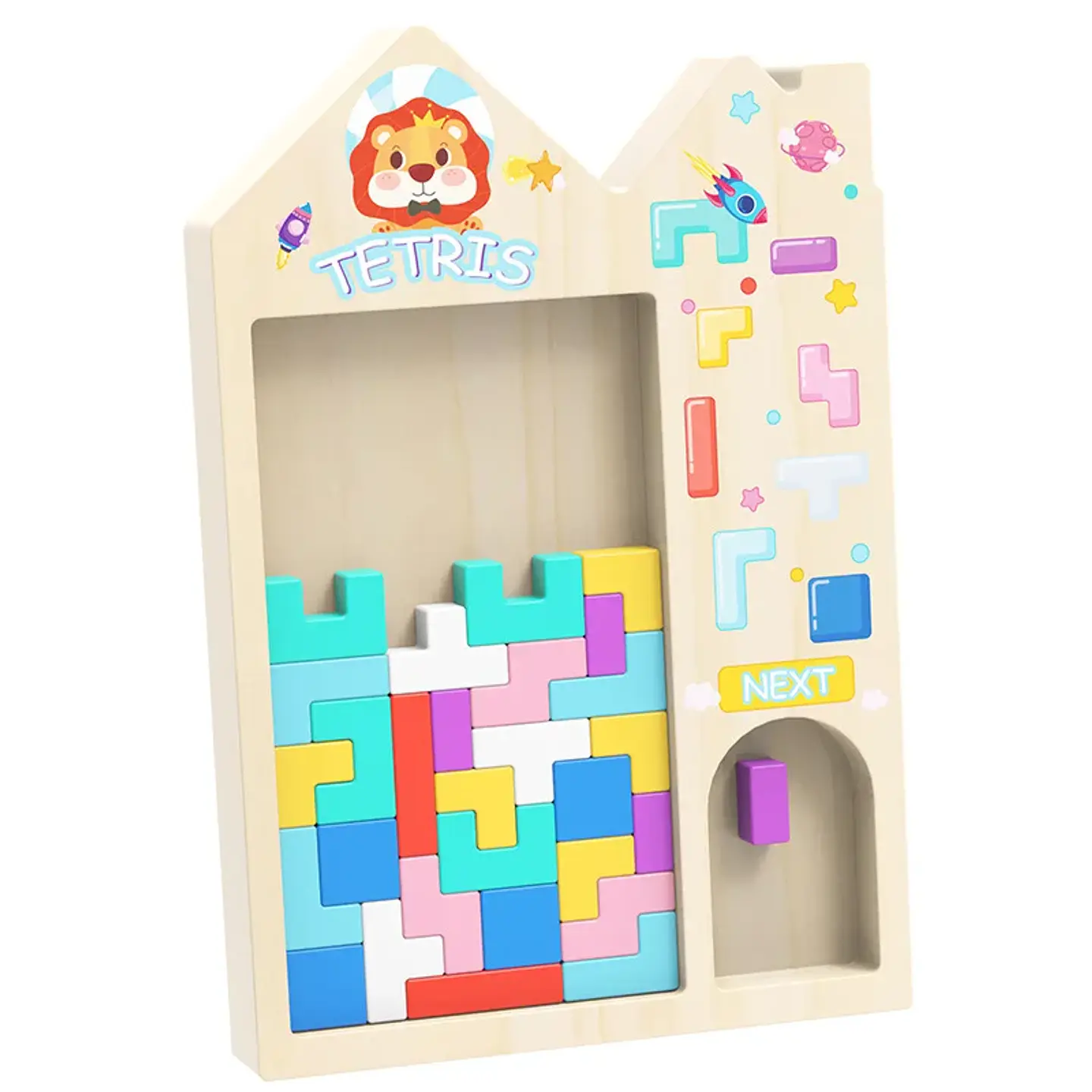 3D Wooden Puzzle Blocks – Early Childhood Logic 5