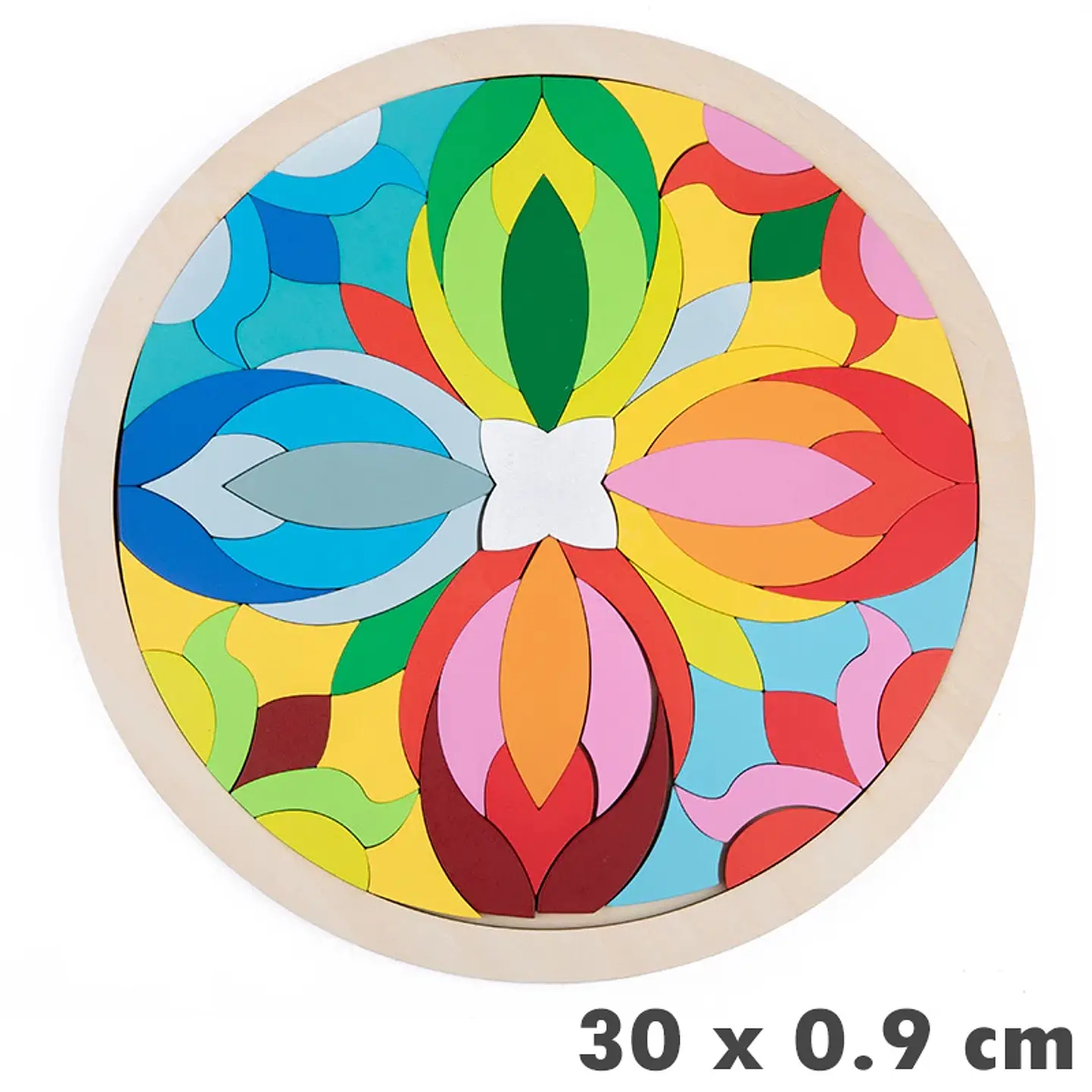 Rainbow Wooden Tangram Puzzle – Montessori 8