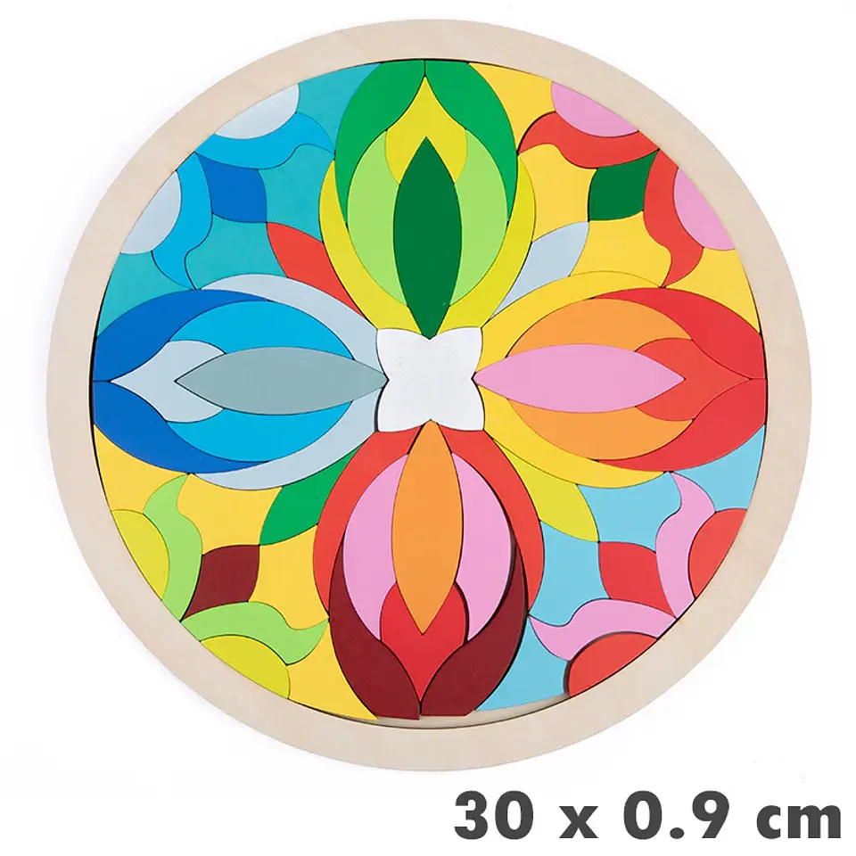 Rainbow Wooden Tangram Puzzle – Montessori 8