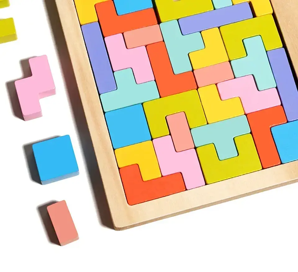 3D Wooden Puzzle Blocks – Early Childhood Logic 13