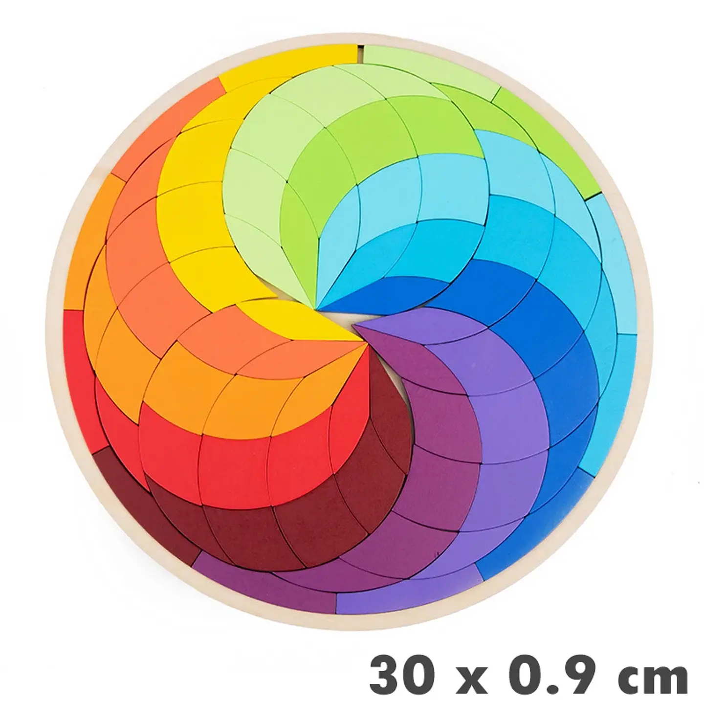 Rainbow Wooden Tangram Puzzle – Montessori 14