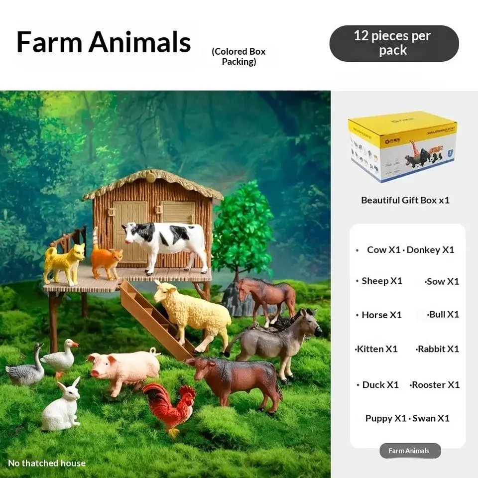 Wild Animal Figure Set – Early Education Kit 9