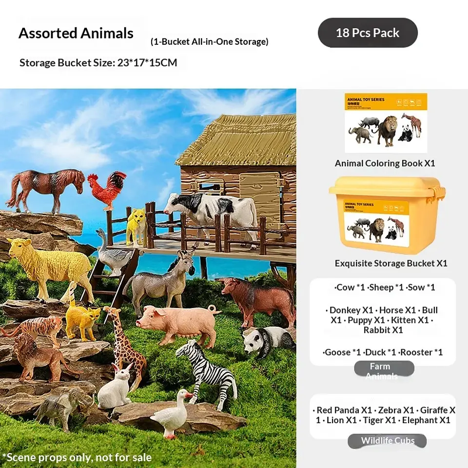 Wild Animal Figure Set – Early Education Kit 10