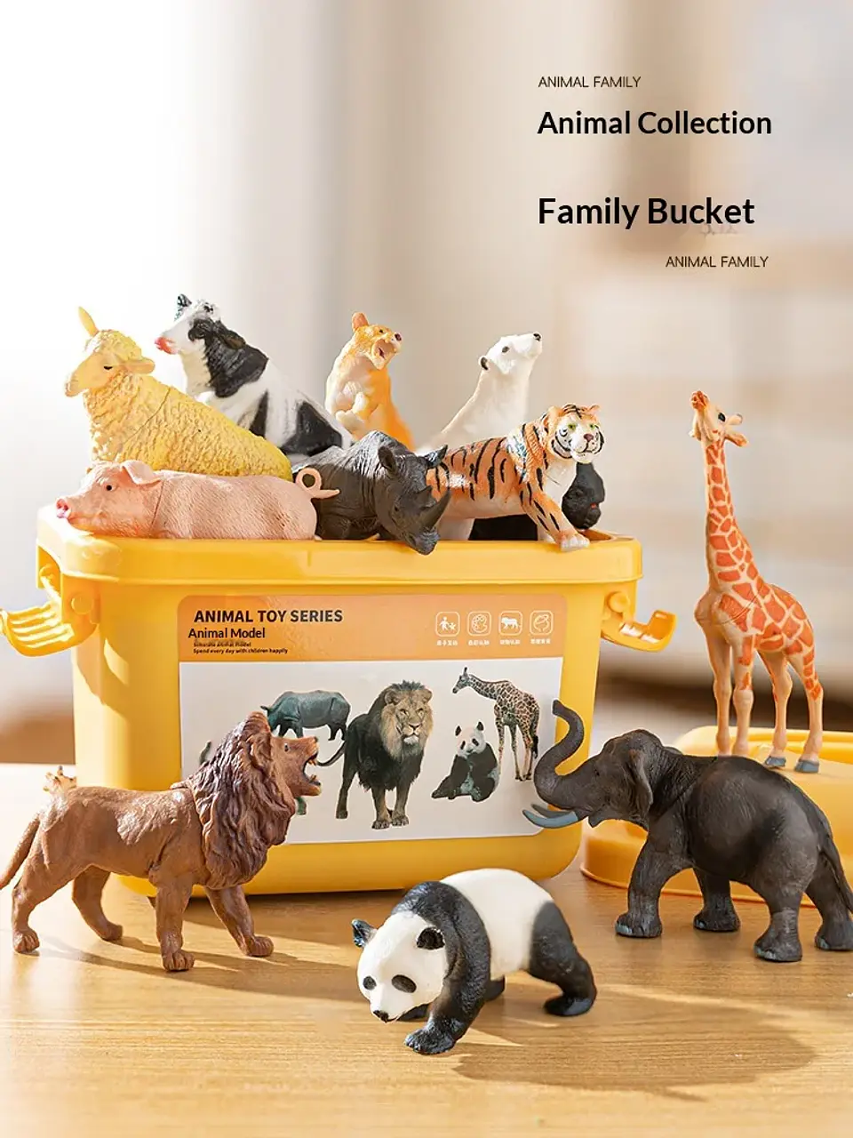 Wild Animal Figure Set – Early Education Kit 14
