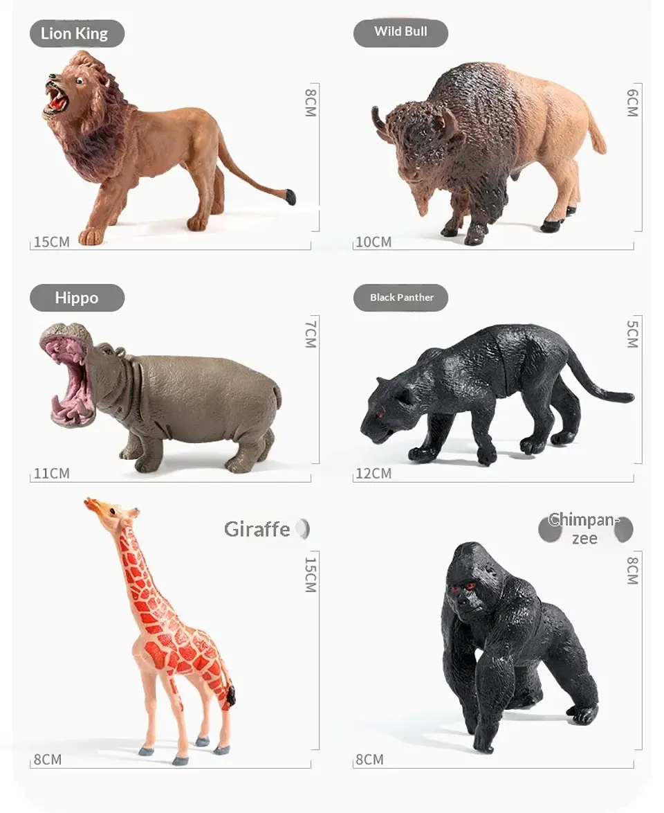 Wild Animal Figure Set – Early Education Kit 22