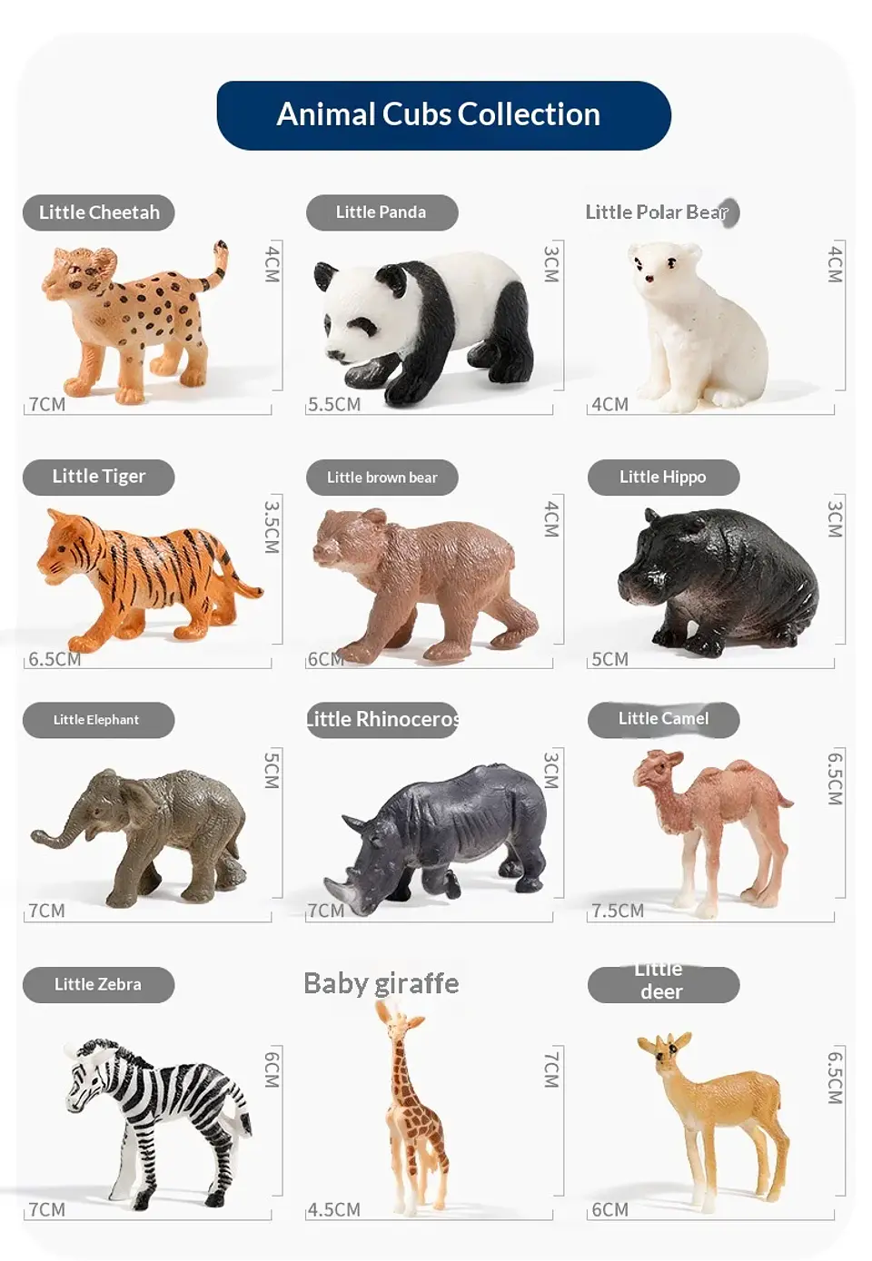 Wild Animal Figure Set – Early Education Kit 24