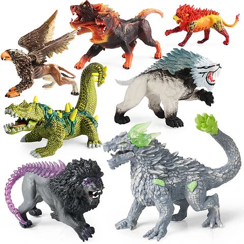 Mythical Creature Figure Collection – PVC Dragons