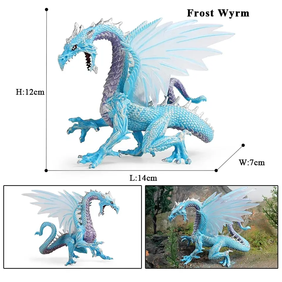 Mythical Creature Figure Collection – PVC Dragons 6