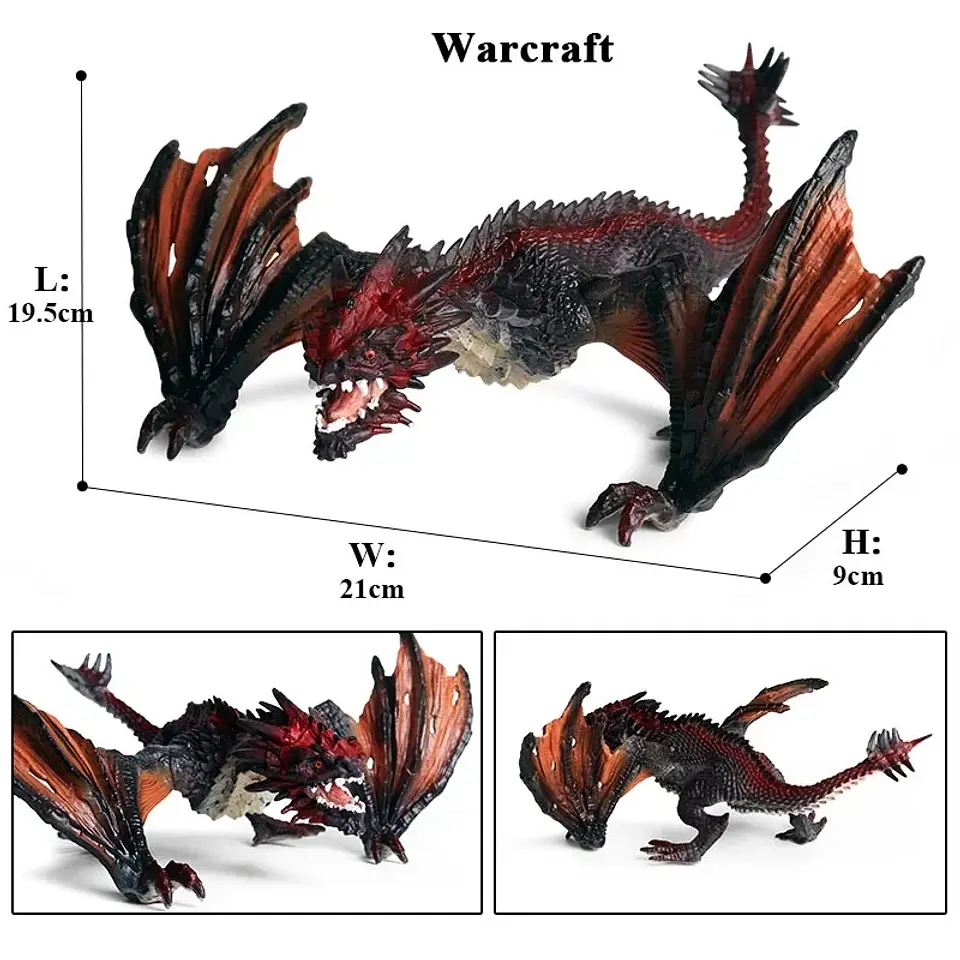 Mythical Creature Figure Collection – PVC Dragons 7