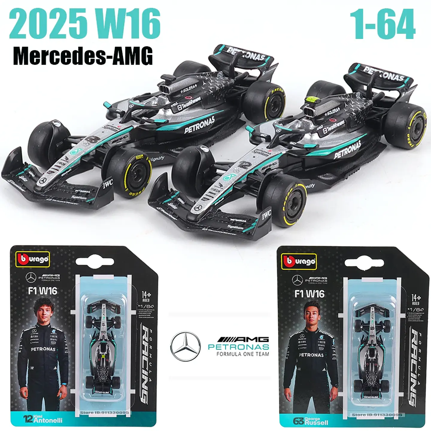 1:64 Diecast Formula Racing Car Model 1
