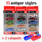 1:64 Diecast Mini Car Set with Launcher – 5pcs - thumbnail 1