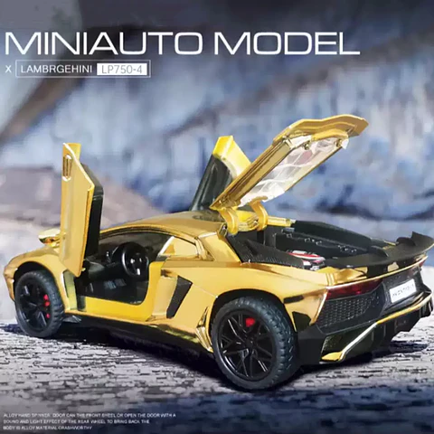1:32 Diecast Electroplated Sports Car Model