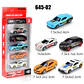 1:64 Diecast Mini Car Set with Launcher – 5pcs - thumbnail 2