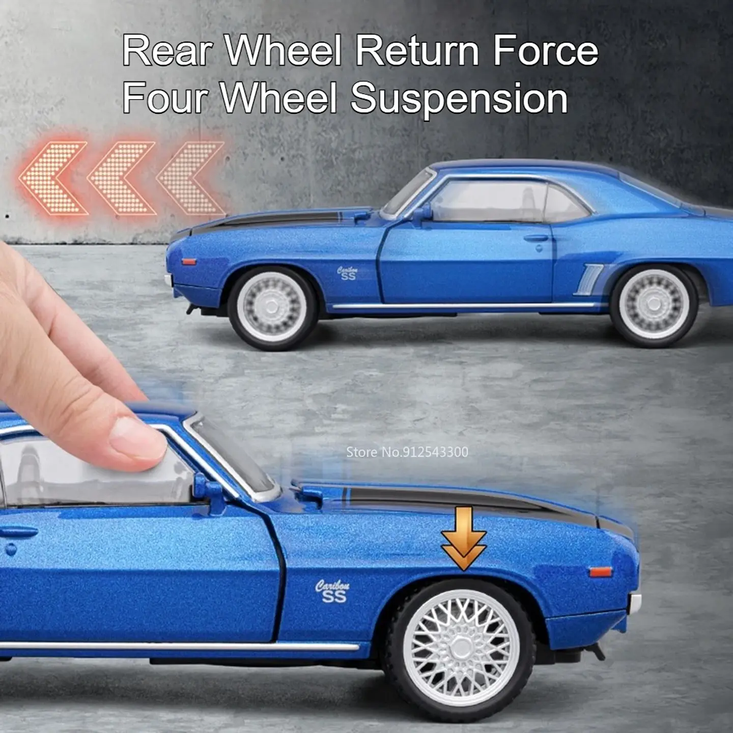 1:32 Diecast Muscle Car Model – Sound & Light 5