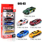 1:64 Diecast Mini Car Set with Launcher – 5pcs - thumbnail 3