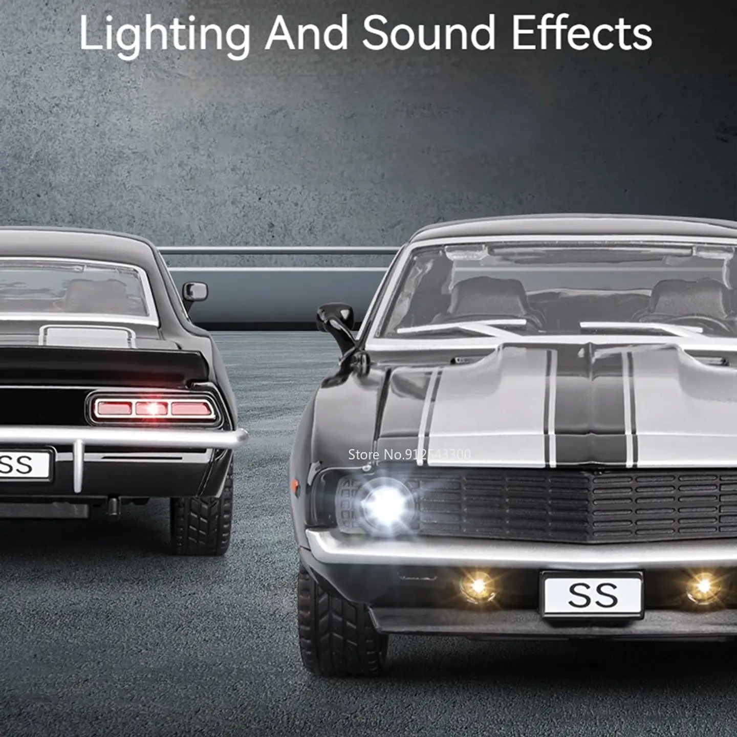 1:32 Diecast Muscle Car Model – Sound & Light 6