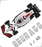 1:43 Diecast Formula Racing Car Model – With Base - thumbnail 8
