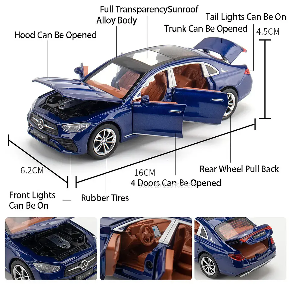 1:32 Diecast Luxury Sports Car Model – Sound & Light 5