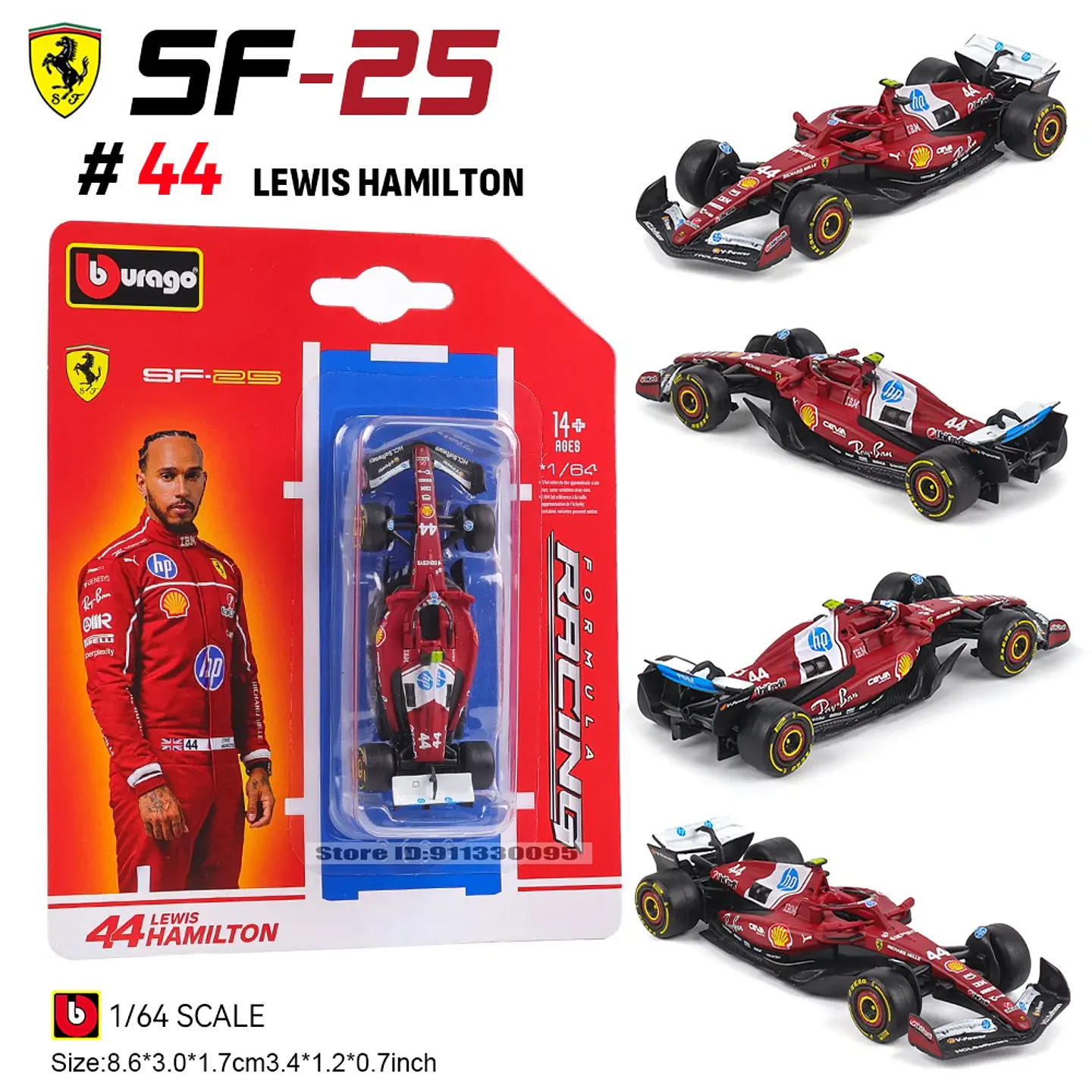 1:64 Diecast Formula Racing Car Model 2