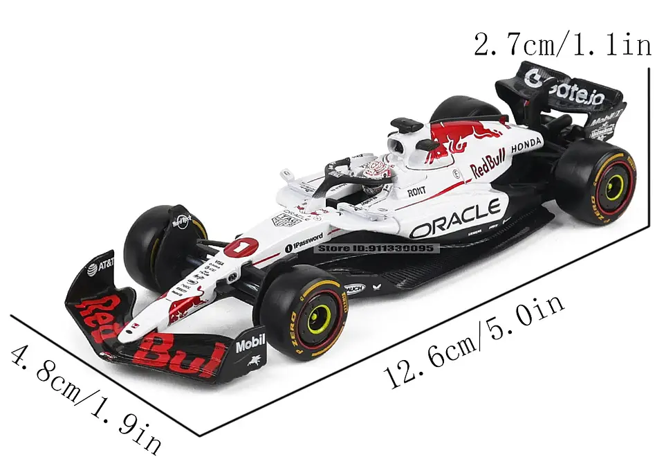 1:43 Diecast Formula Racing Car Model – With Base 9