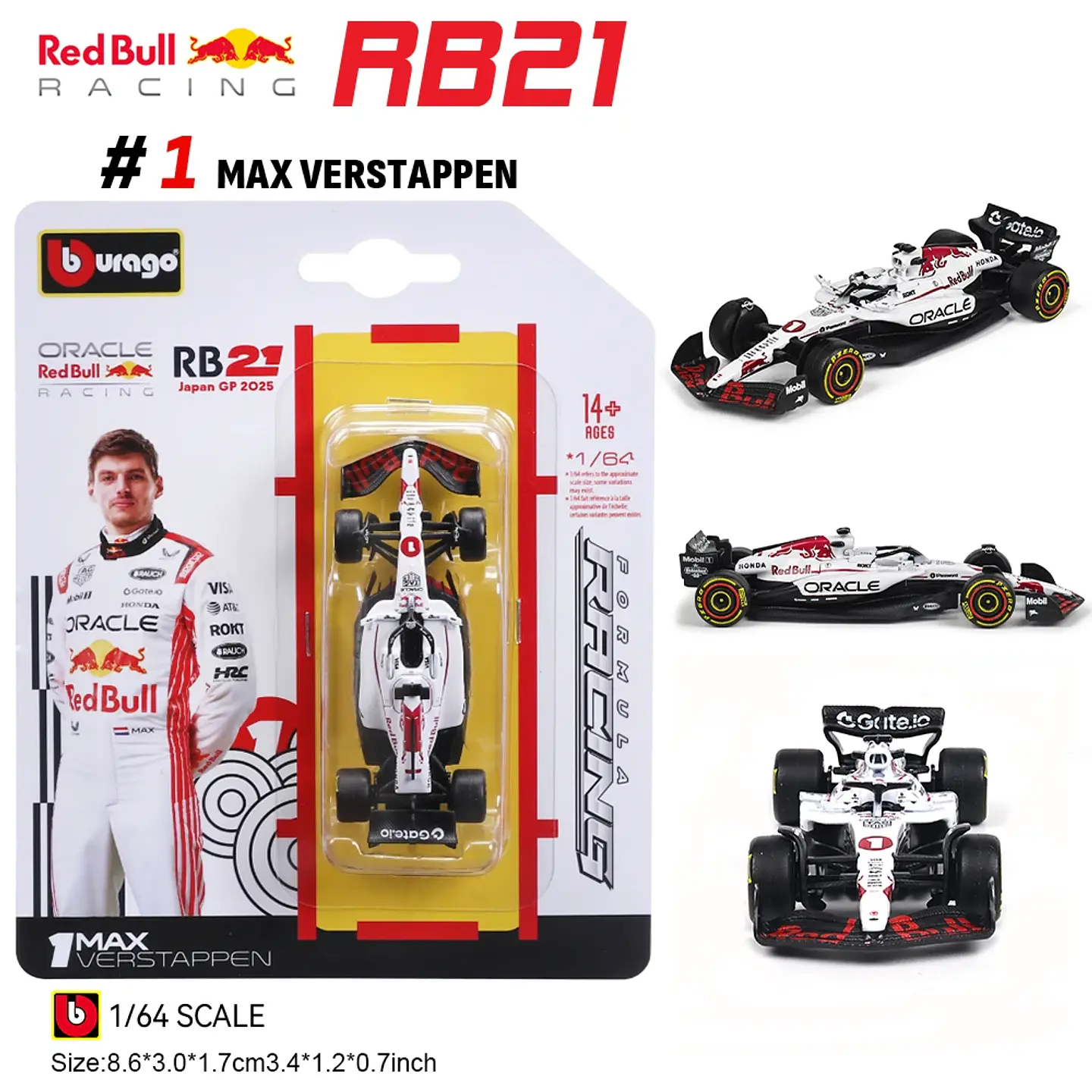 1:64 Diecast Formula Racing Car Model 3