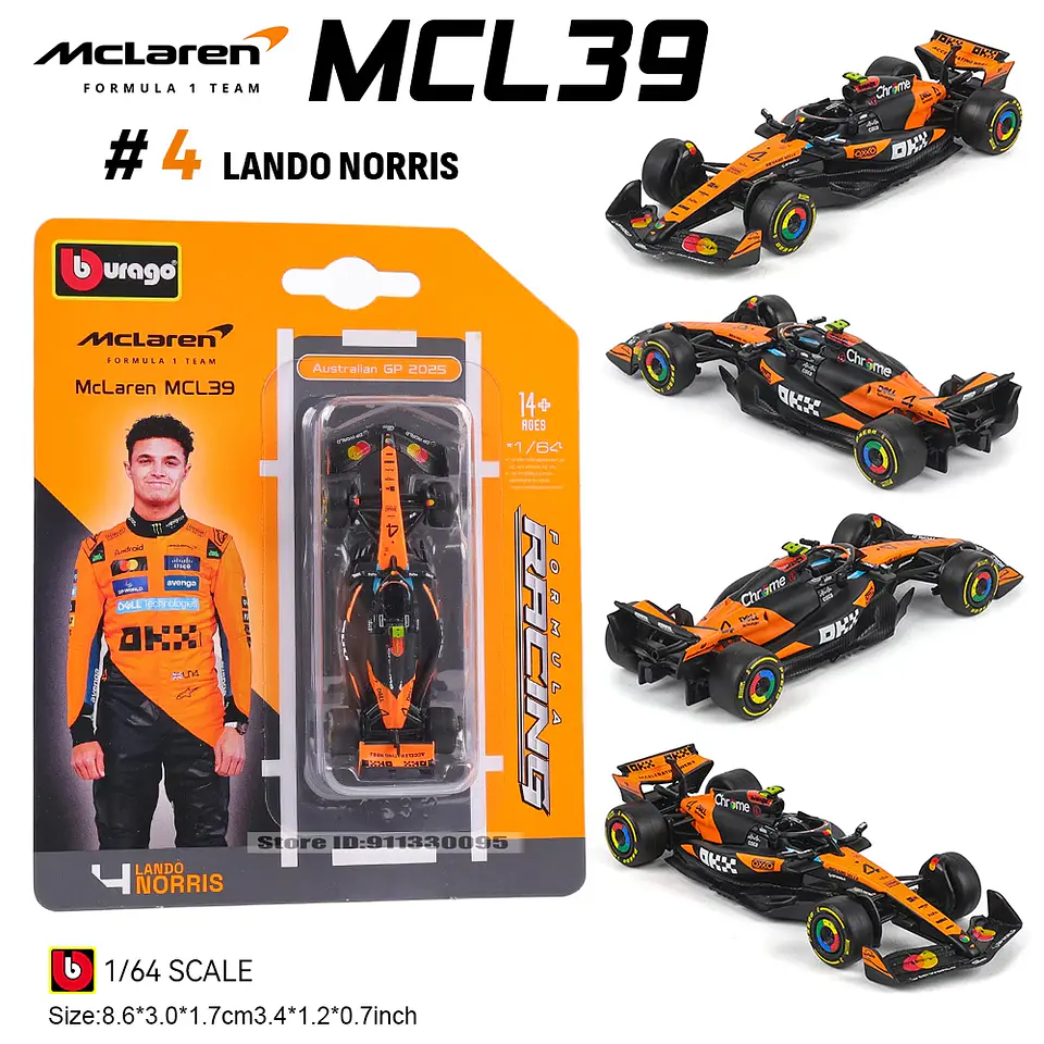 1:64 Diecast Formula Racing Car Model 4