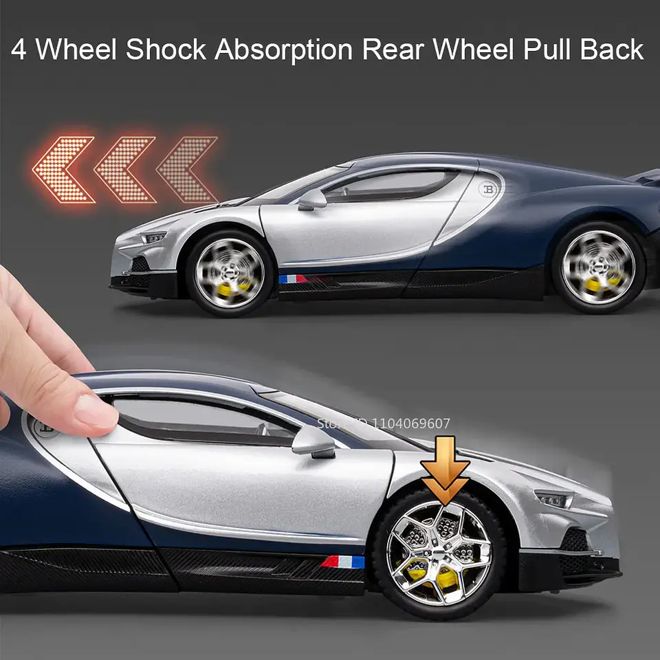 1:24 Diecast Supercar Model – Sound & Light 4