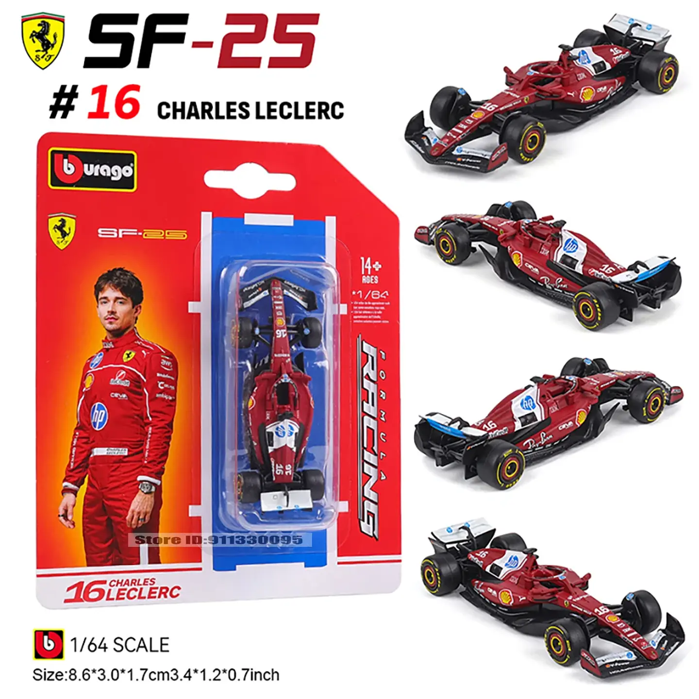 1:64 Diecast Formula Racing Car Model 6