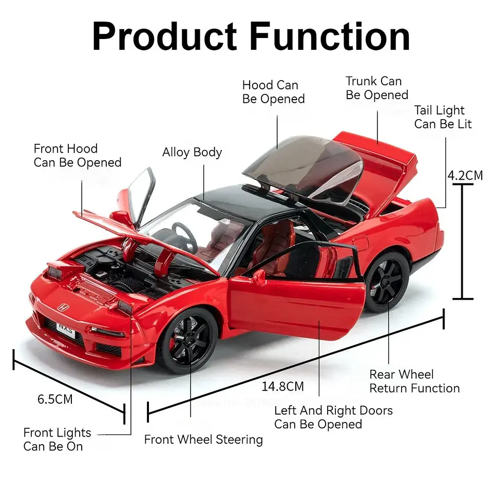 1:32 Diecast Sports Car Model – 5 Opening Doors 11
